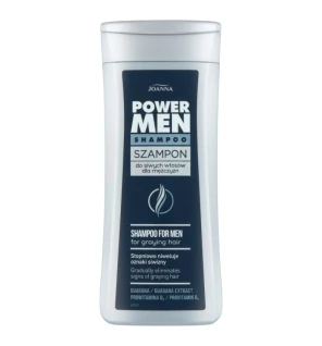 Joanna shampoo power hair per uomo per capelli grigi, shampoo per capelli grigi per uomo 200 ml