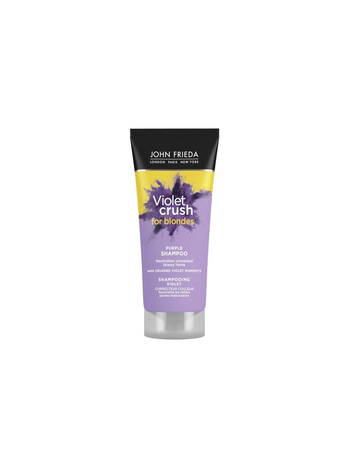 John frieda shampoo tonificante per capelli violet crush shampoo 75 ml