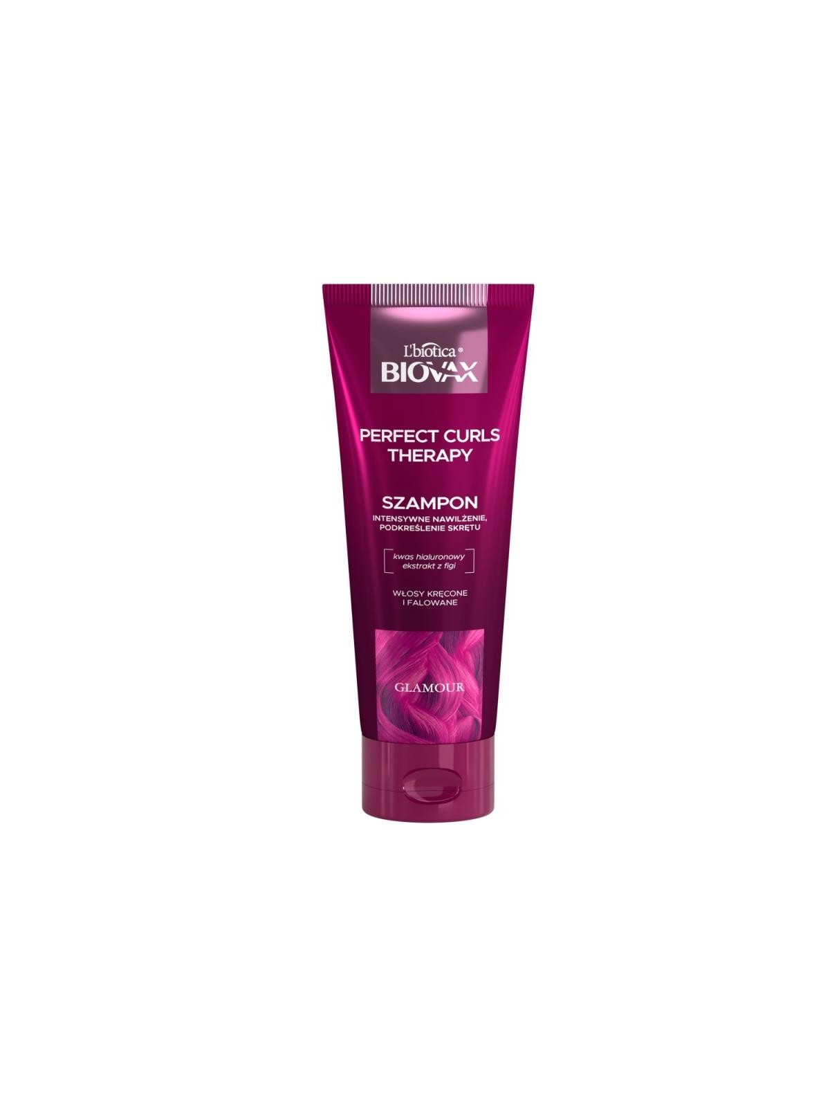 L'biotica shampoo biovax glamour perfect curls therapy per capelli ricci e mossi 200 ml