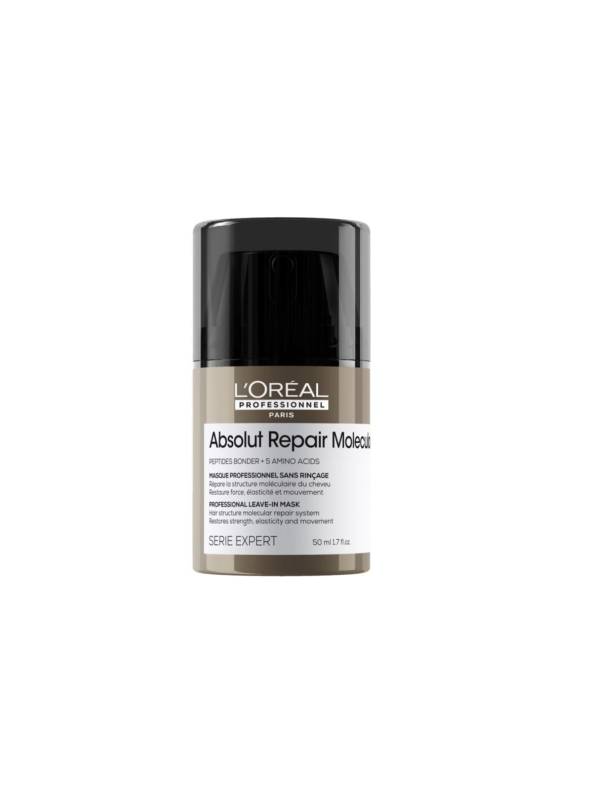 L'oreal professionnel serie expert absolut repair maschera molecolare rinforzante struttura capillare 50 ml