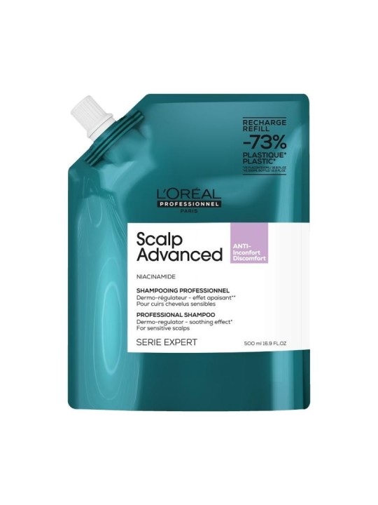 L'oreal professionnel ricarica shampoo anti-discomfort per cuoio capelluto sensibile serie expert scalp advanced 500 ml