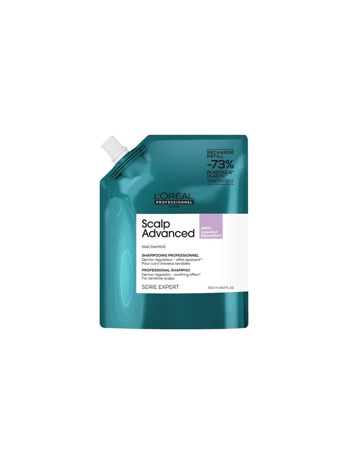 L'oreal professionnel ricarica shampoo anti-discomfort per cuoio capelluto sensibile serie expert scalp advanced 500 ml