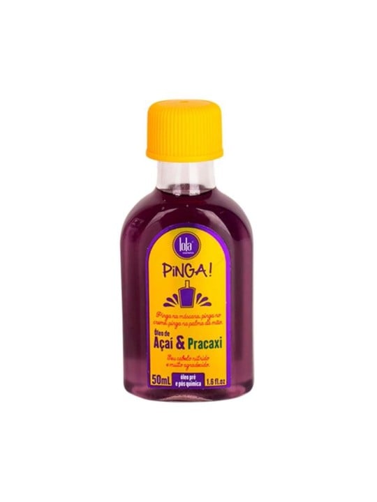 Lola cosmetics pinga açaí e pracaxi óleo olio per nutrimento e ricostruzione dei capelli 50ml