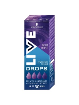 Schwarzkopf tinta lavabile per capelli live drops orchid purple 30ml