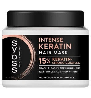 Syoss maschera intensa alla cheratina per capelli fragili 400 ml