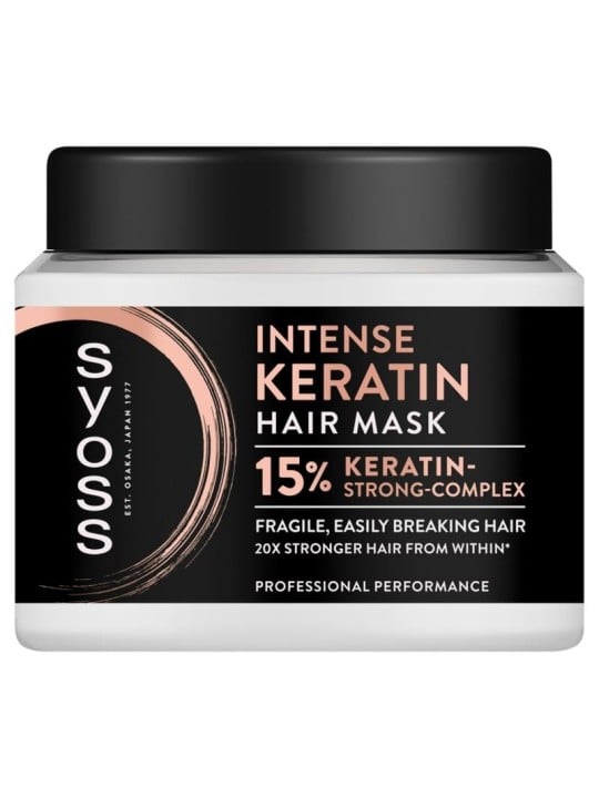 Syoss maschera intensa alla cheratina per capelli fragili 400 ml