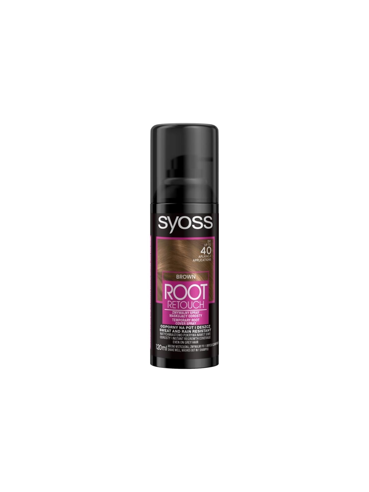 Syoss spray mascherante ricrescita root retoucher castano medio 120ml