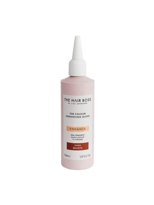 The hair boss di lisa shepherd gloss esaltatore di colore castano caldo 150 ml