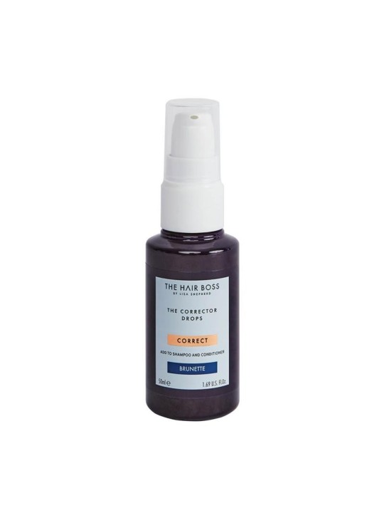 The hair boss di lisa shepherd gocce correttrici per capelli castano scuro 50 ml