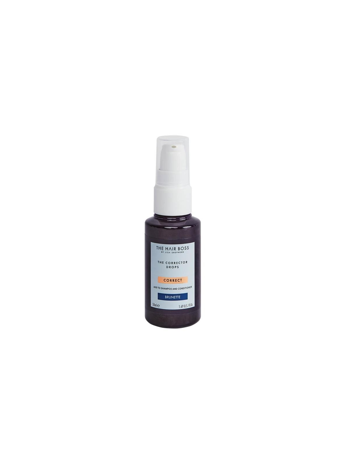 The hair boss di lisa shepherd gocce correttrici per capelli castano scuro 50 ml