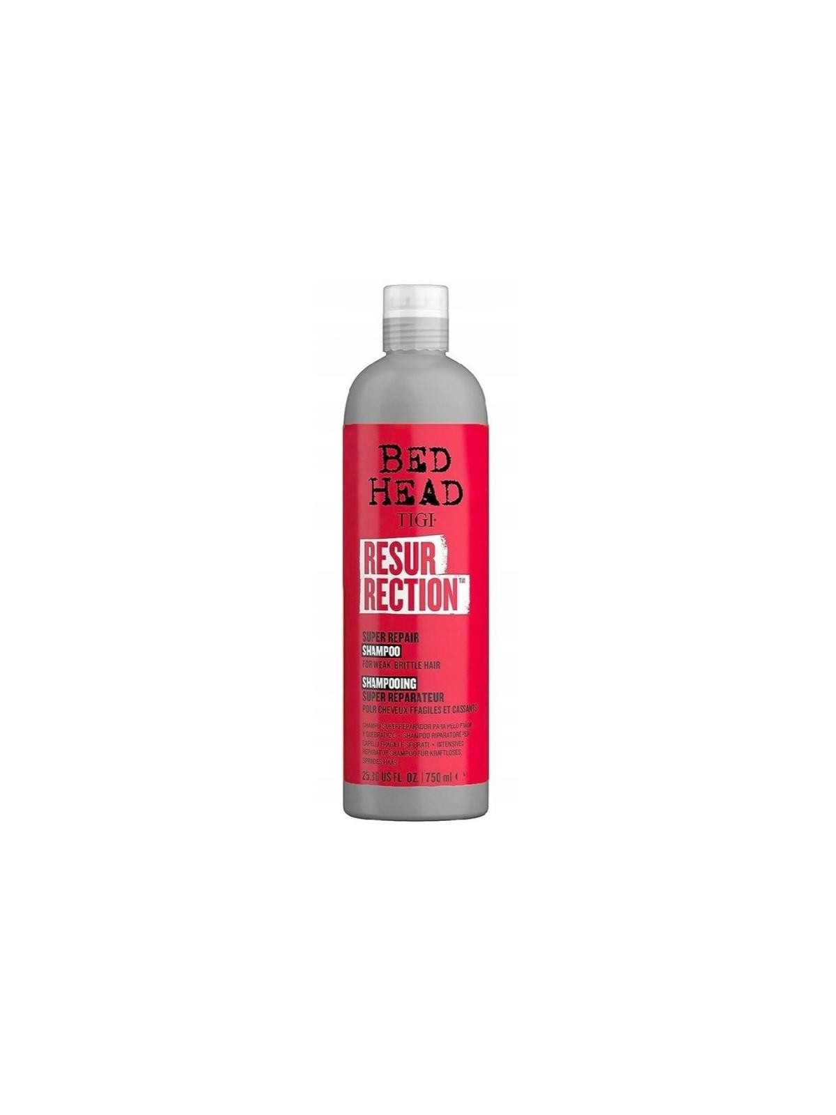 Tigi bed head resurrection super repair shampoo shampoo rigenerante per capelli deboli e fragili 750 ml