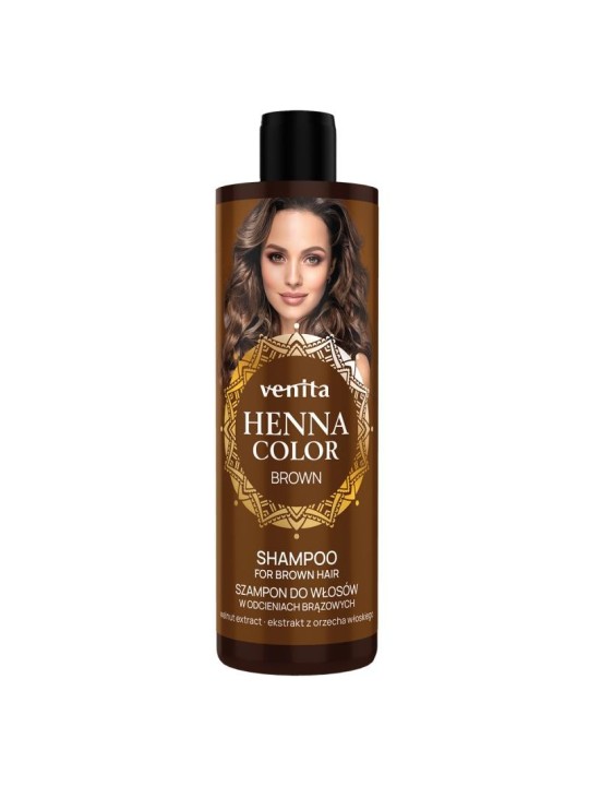 Venita shampoo colorante all'henné per capelli castani 300 ml