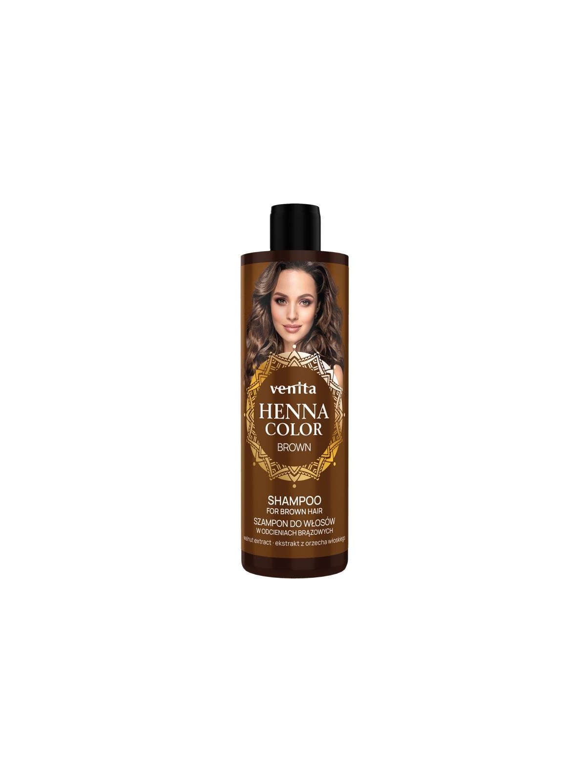Venita shampoo colorante all'henné per capelli castani 300 ml