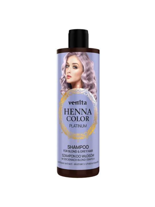 Venita shampoo per capelli color platino all'henné 300 ml