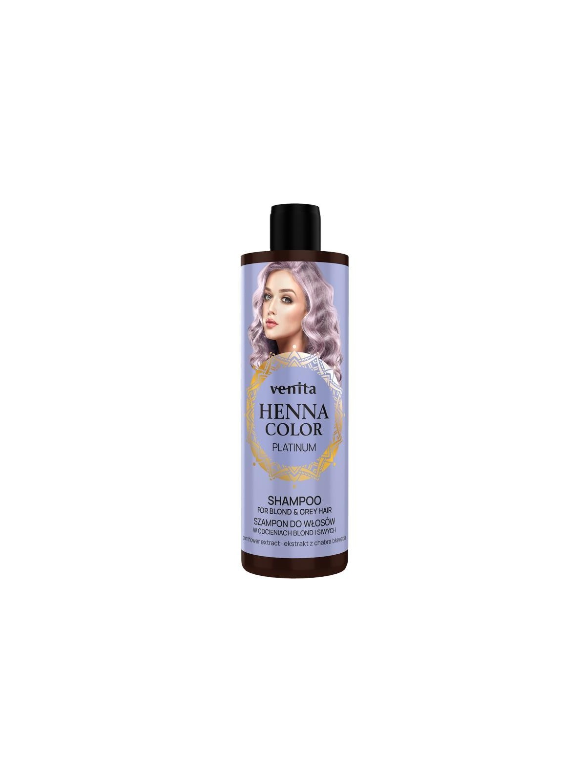 Venita shampoo per capelli color platino all'henné 300 ml