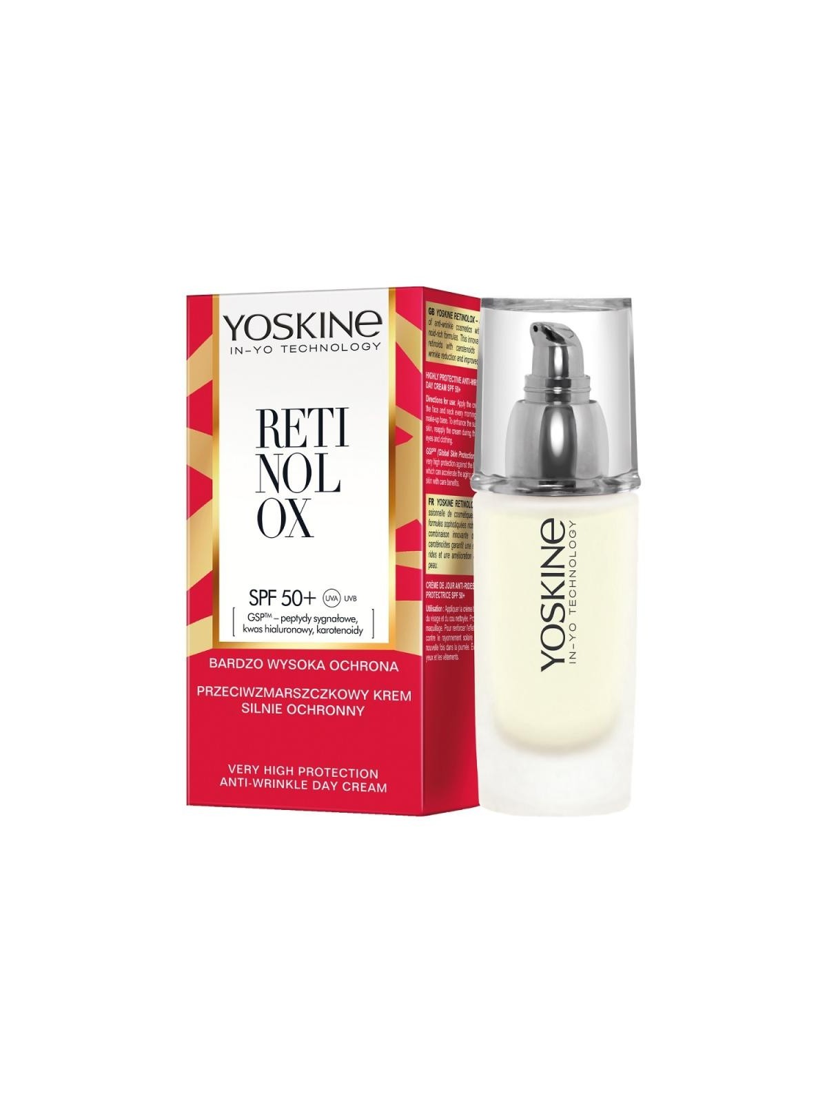 Yoskine crema viso al retinolox spf50+ 30 ml