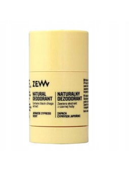 Zew for men deodorante stick naturale cipresso giapponese e bergamotto 30 g