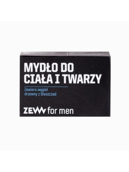 Zew for men sapone 3 in 1 per viso, corpo e capelli con carbone di bieszczady 85 ml