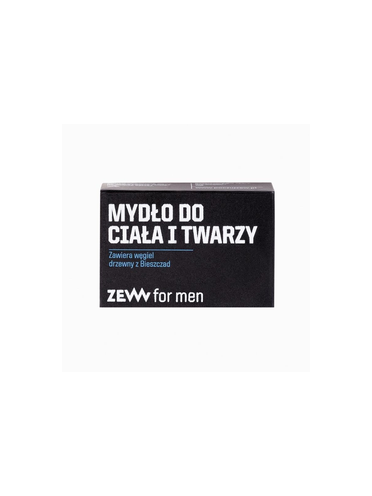Zew for men sapone 3 in 1 per viso, corpo e capelli con carbone di bieszczady 85 ml