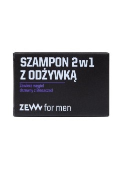 Zew for men shampoo 2 in 1 con balsamo contiene carbone di bieszczady 85 ml