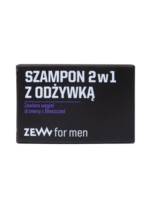 Zew for men shampoo 2 in 1 con balsamo contiene carbone di bieszczady 85 ml