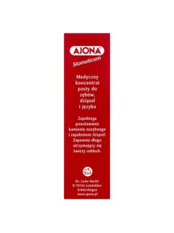 Ajona pasta medica concentrata per la cura quotidiana di gengive, denti e lingua 25 ml