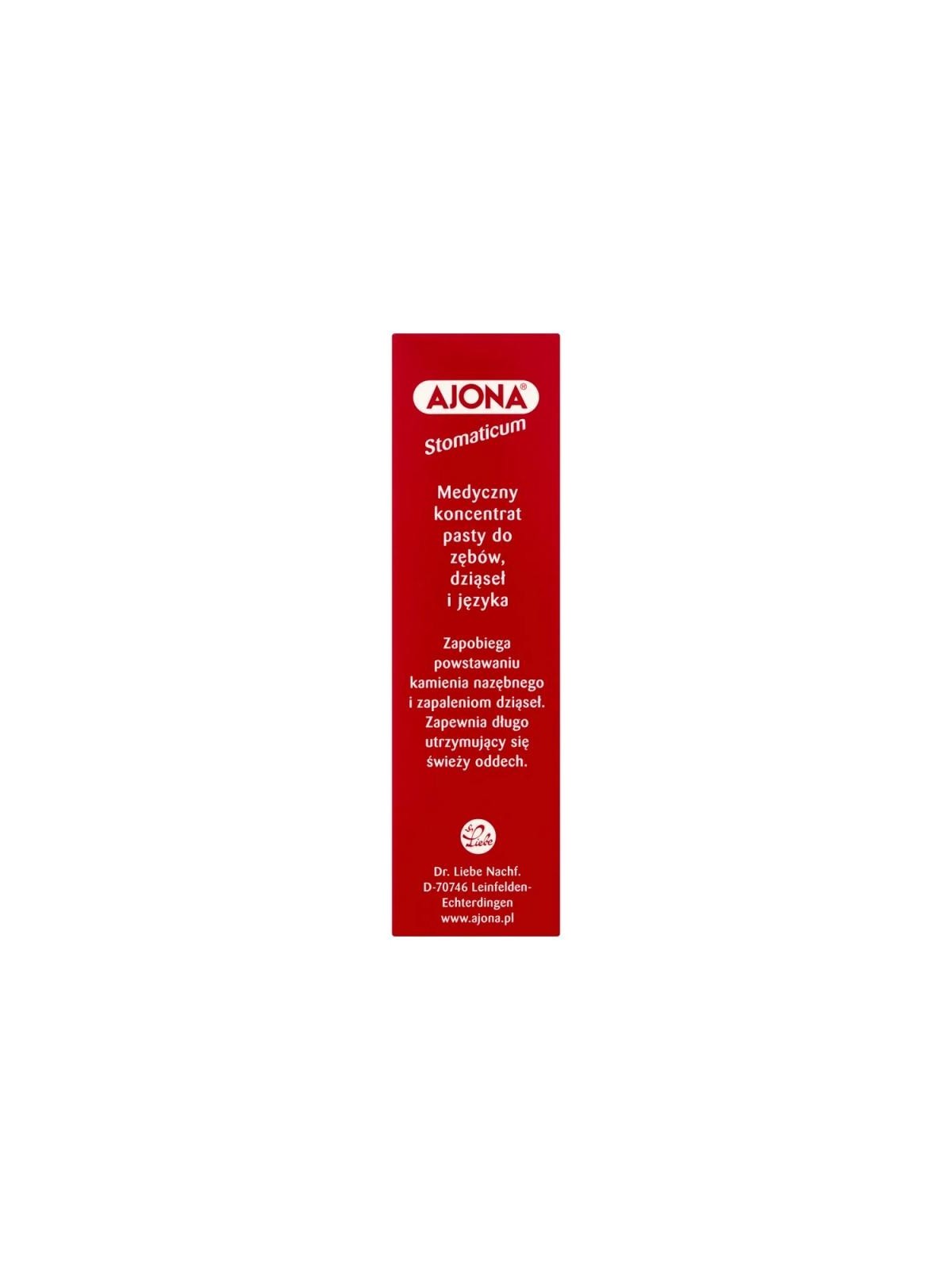 Ajona pasta medica concentrata per la cura quotidiana di gengive, denti e lingua 25 ml