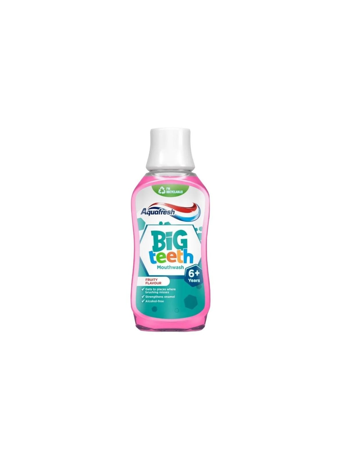 Aquafresh collutorio big teeth moutwash per bambini alla menta 300 ml