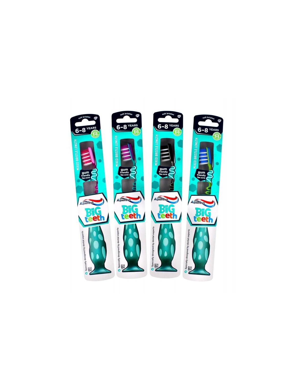 Aquafresh spazzolino da denti big teeth con setole morbide, 1 pezzo