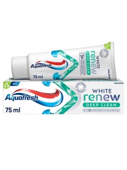 Aquafresh dentifricio white renew deep clean 75 ml