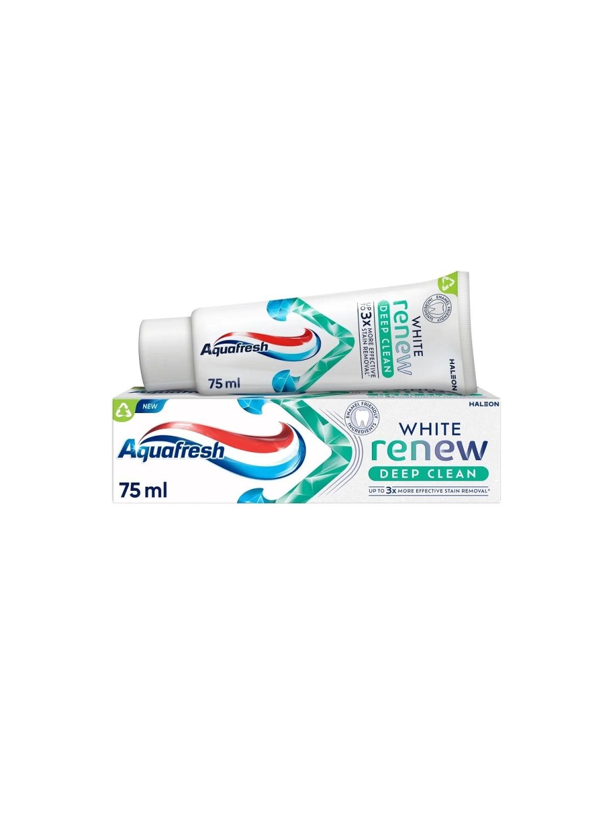 Aquafresh dentifricio white renew deep clean 75 ml