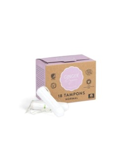 Ginger organic assorbenti assorbenti normali organici senza applicatore 18 pezzi