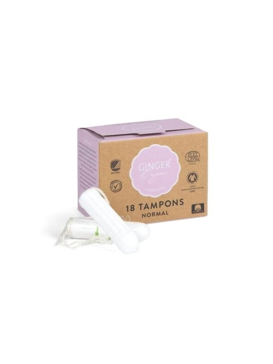 Ginger organic assorbenti assorbenti normali organici senza applicatore 18 pezzi
