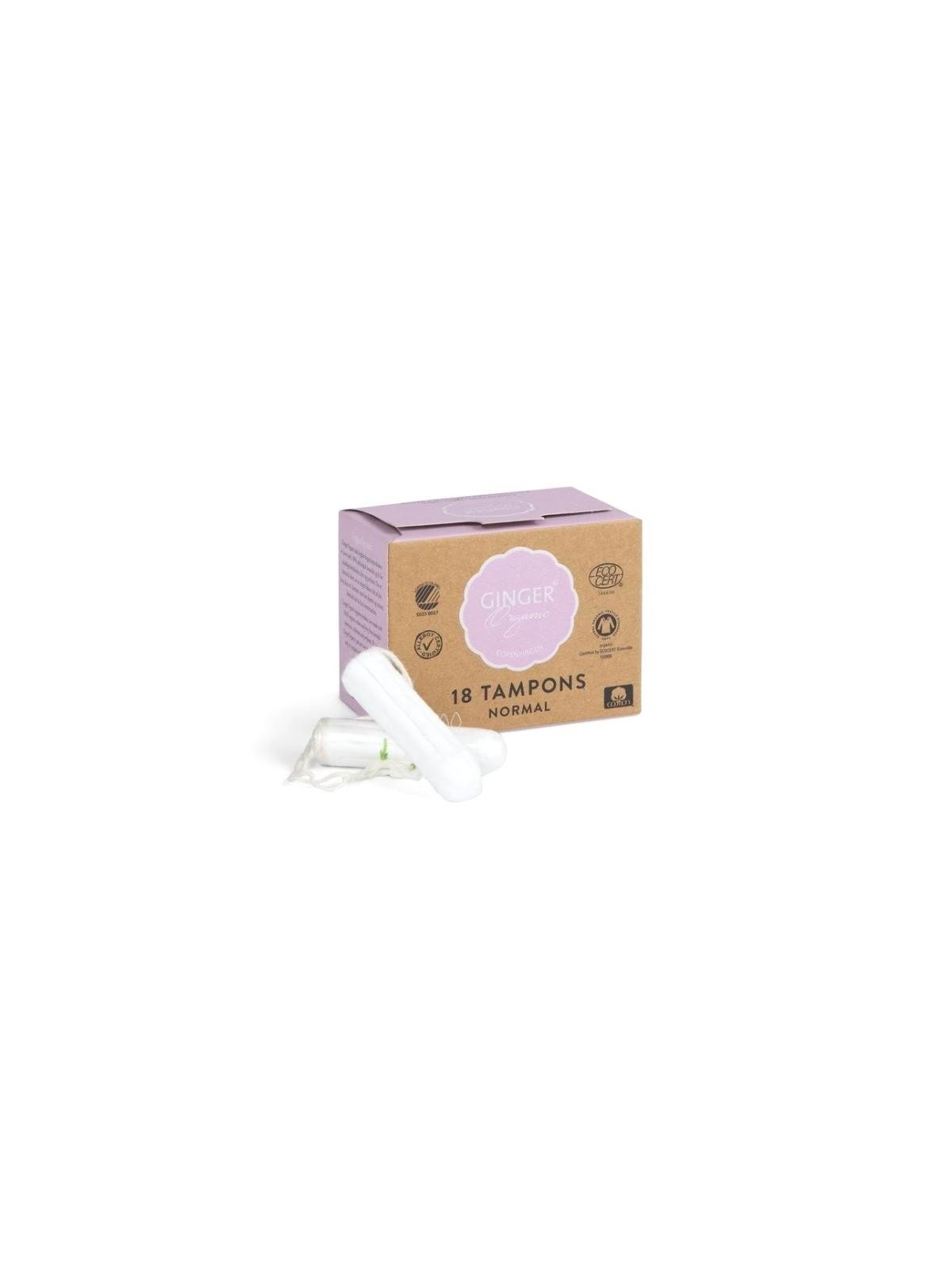 Ginger organic assorbenti assorbenti normali organici senza applicatore 18 pezzi