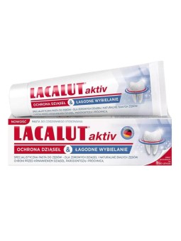 Lacalut dentifricio aktiv gum protection & gentle whitening 75 ml