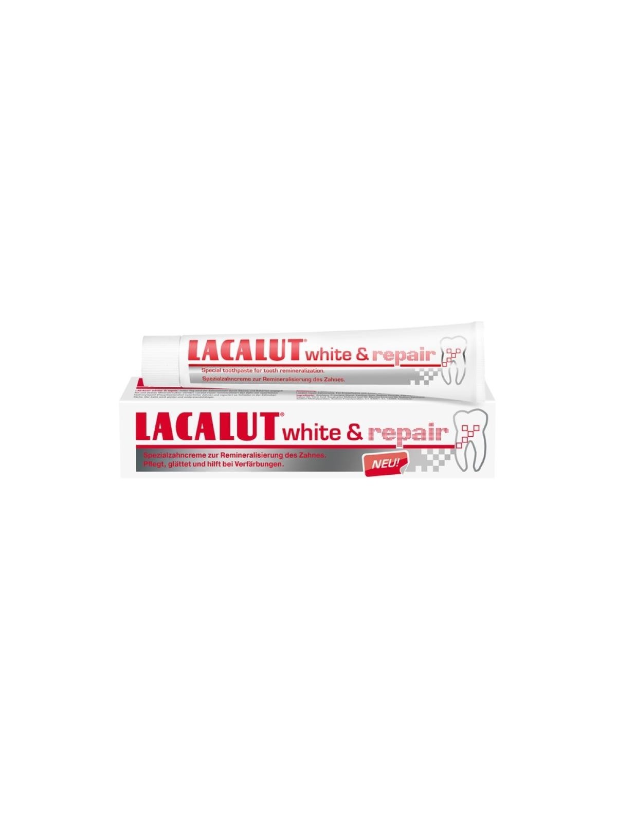 Lacalut dentifricio white & repair 75 ml