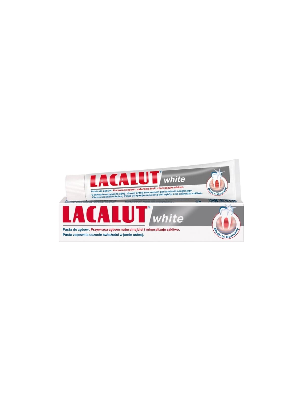 Lacalut dentifricio sbiancante white 75ml