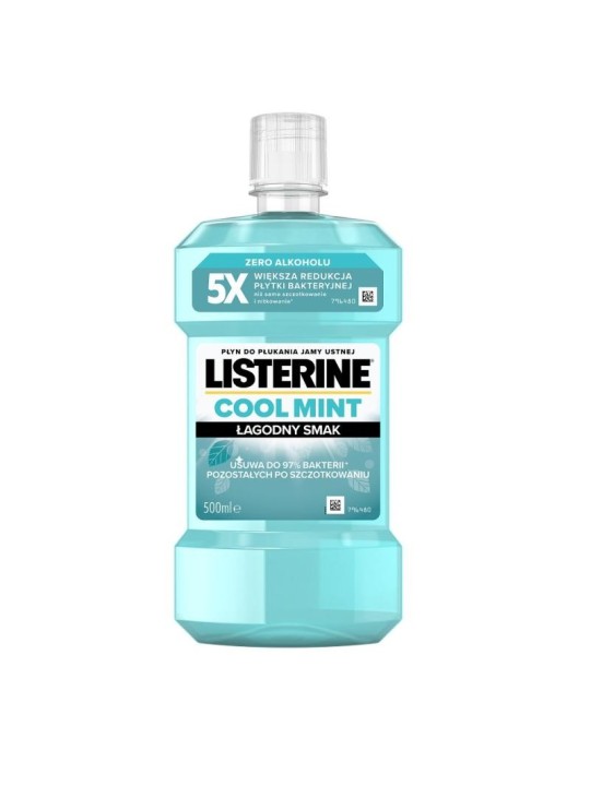 Listerine collutorio alla menta fresca, gusto delicato, 500 ml