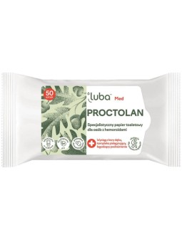 Luba carta igienica med protectolan specialistica per persone con emorroidi 50 pezzi