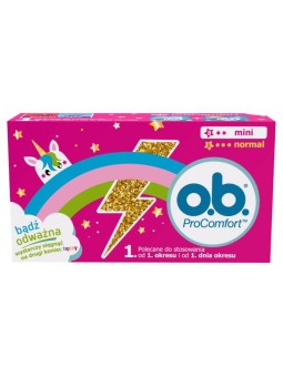 Ob assorbenti interni organici normal 8 pezzi + mini 8 pezzi.