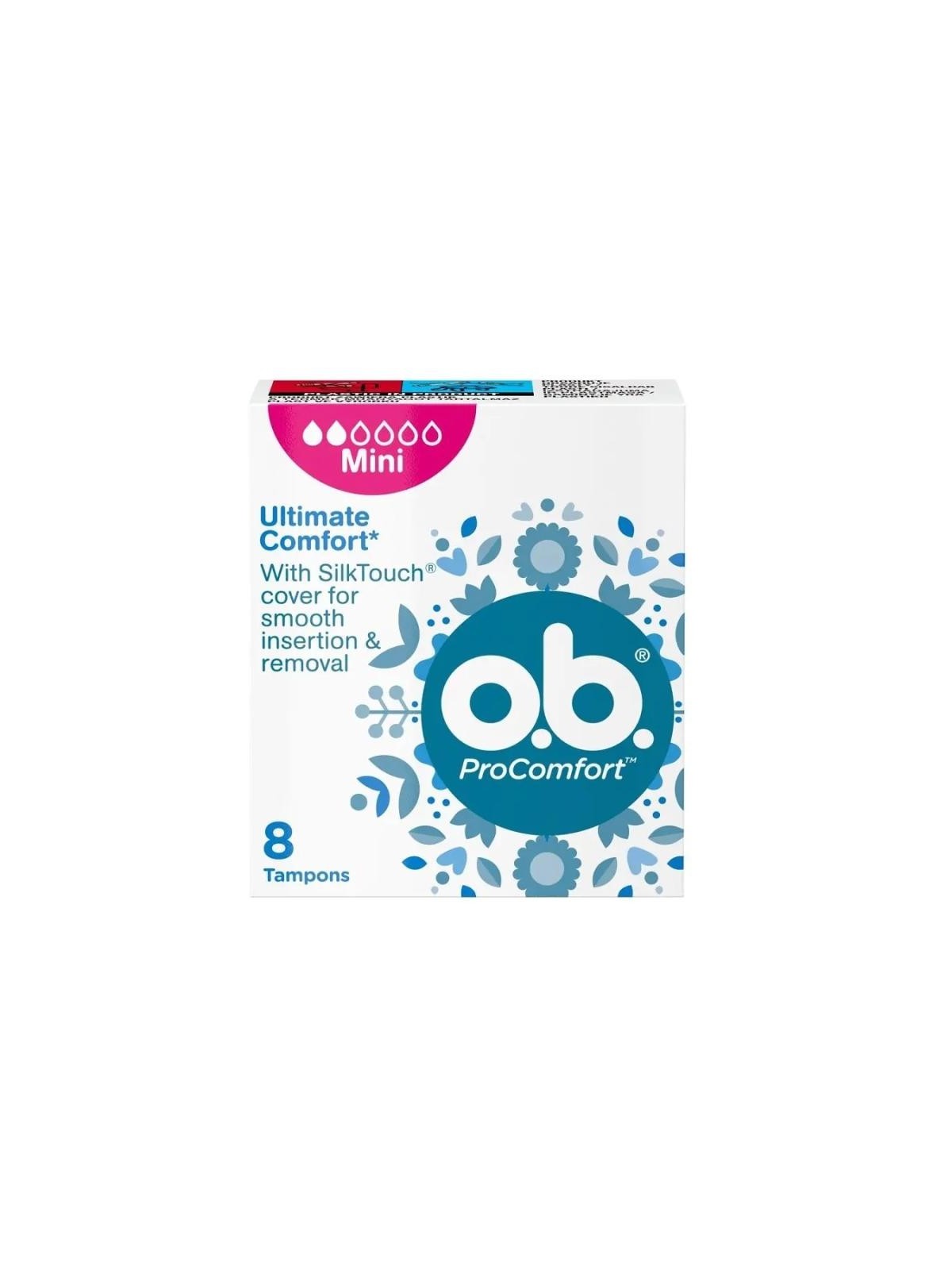 Ob assorbenti procomfort mini 8 pezzi.