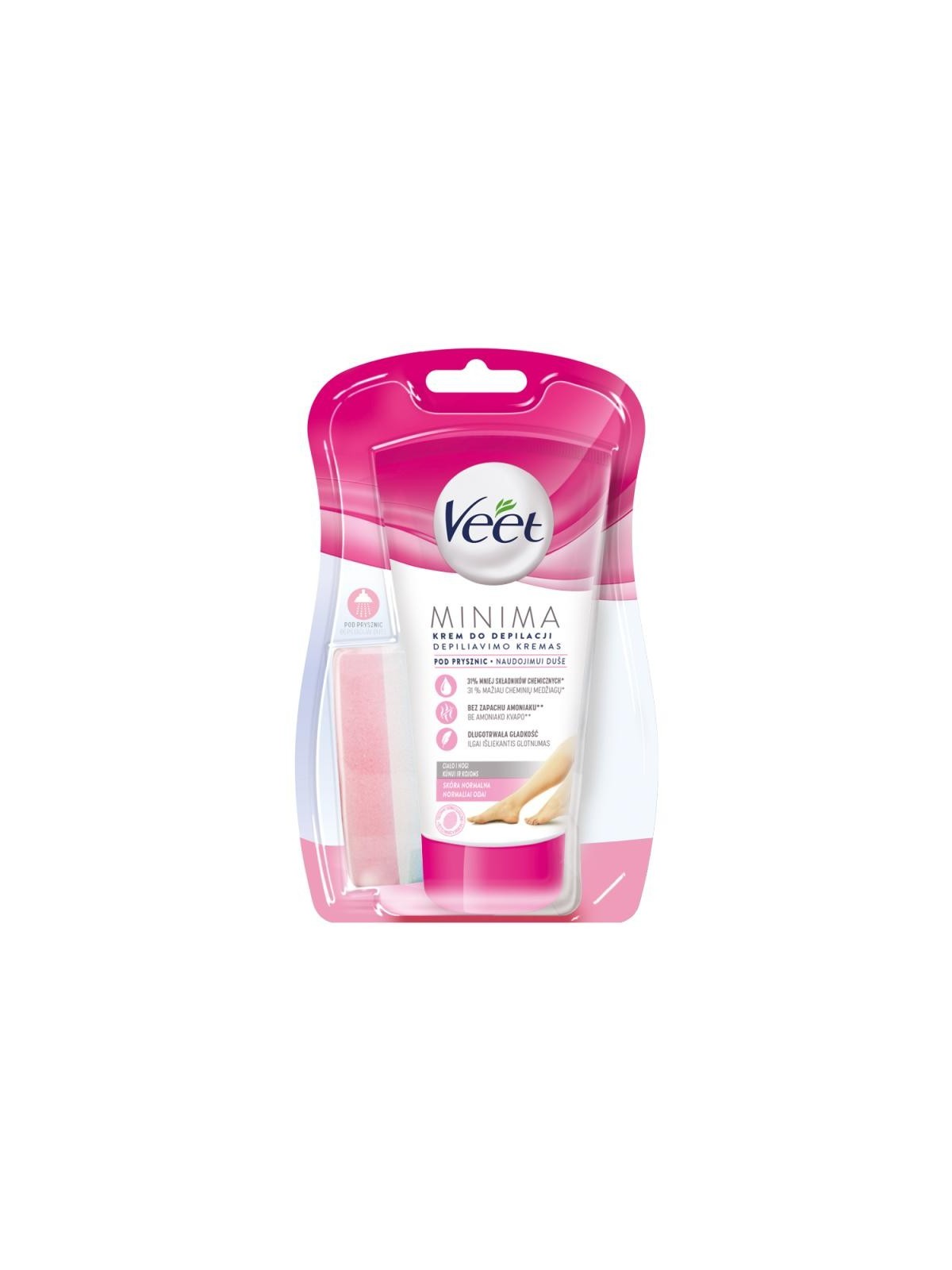 Veet crema doccia depilatoria al profumo di gelsomino silk&fresh 135 ml