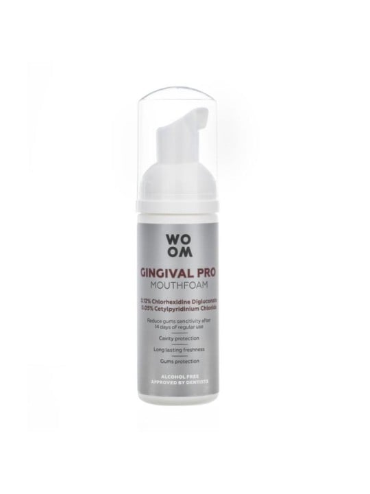 Woom ginguval pro mouthfoam schiuma rinfrescante per la bocca 50 ml