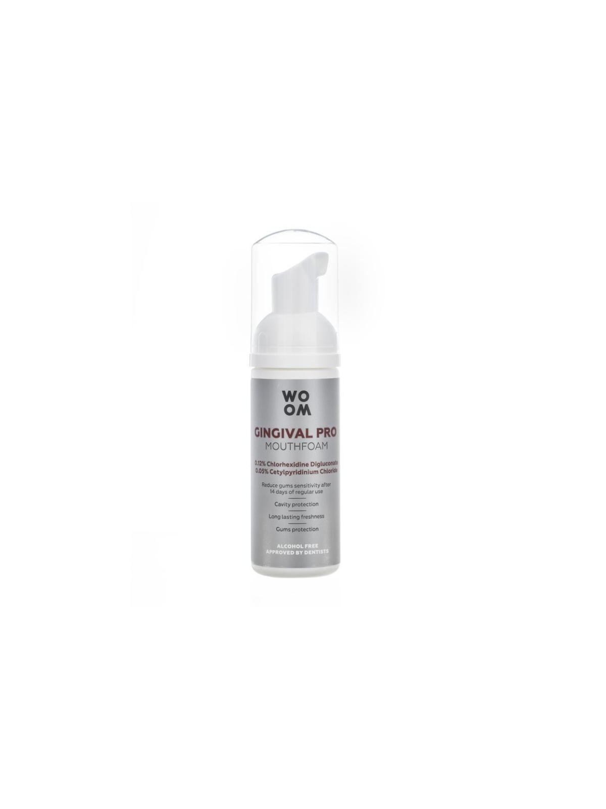 Woom ginguval pro mouthfoam schiuma rinfrescante per la bocca 50 ml