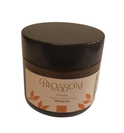 Blossom candela profumata alla soia bergamote e arancia succosa 50 g