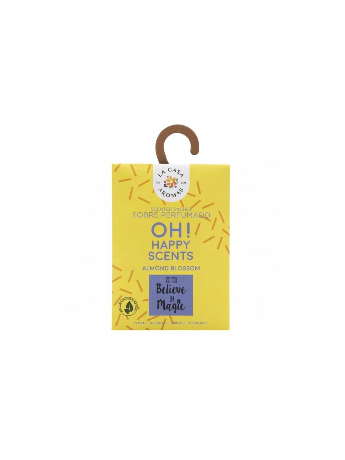 La casa de los aromas bustina profumata oh! Happy scents al profumo di mandorlo in fiore 100 ml