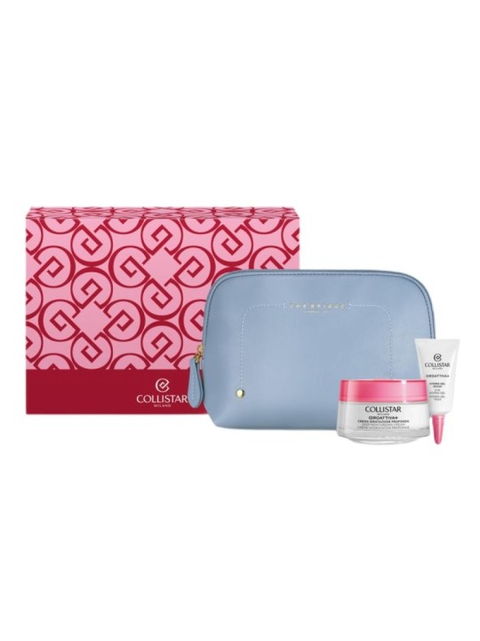 Collistar set idroattiva+ crema contorno occhi idratazione profonda 5ml + crema viso 50ml + trousse