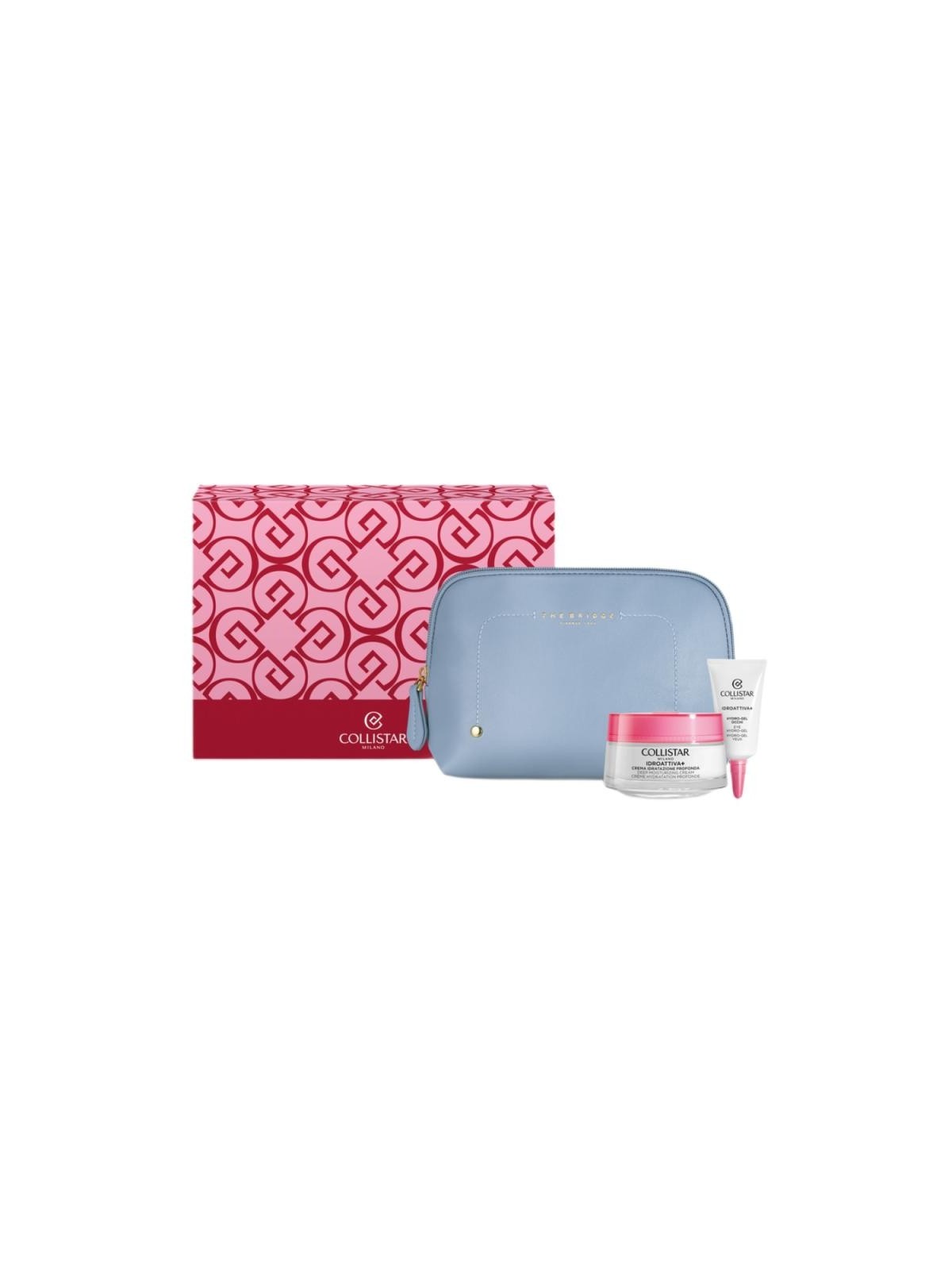 Collistar set idroattiva+ crema contorno occhi idratazione profonda 5ml + crema viso 50ml + trousse