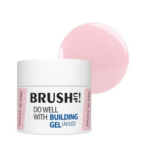 Brushup fai bene con il gel per unghie dazzle in rosa da 12 g