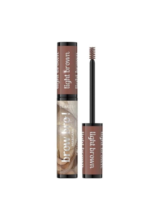 Claresa mascara per sopracciglia brow bro! 01 marrone chiaro 8 ml